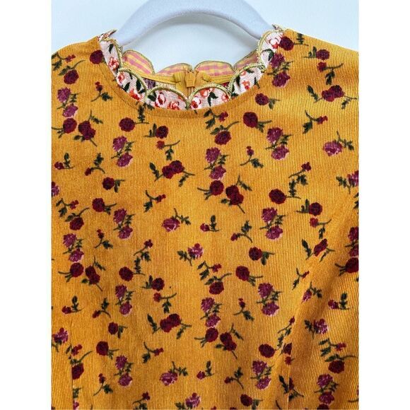 CeliaB Alder Puff Sleeve Floral Mini Dress Yellow Women’s Size Medium - Picture 10 of 10
